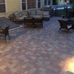 after paver patio installation