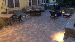 after paver patio installation